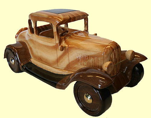 wooden 1930 Ford coupe